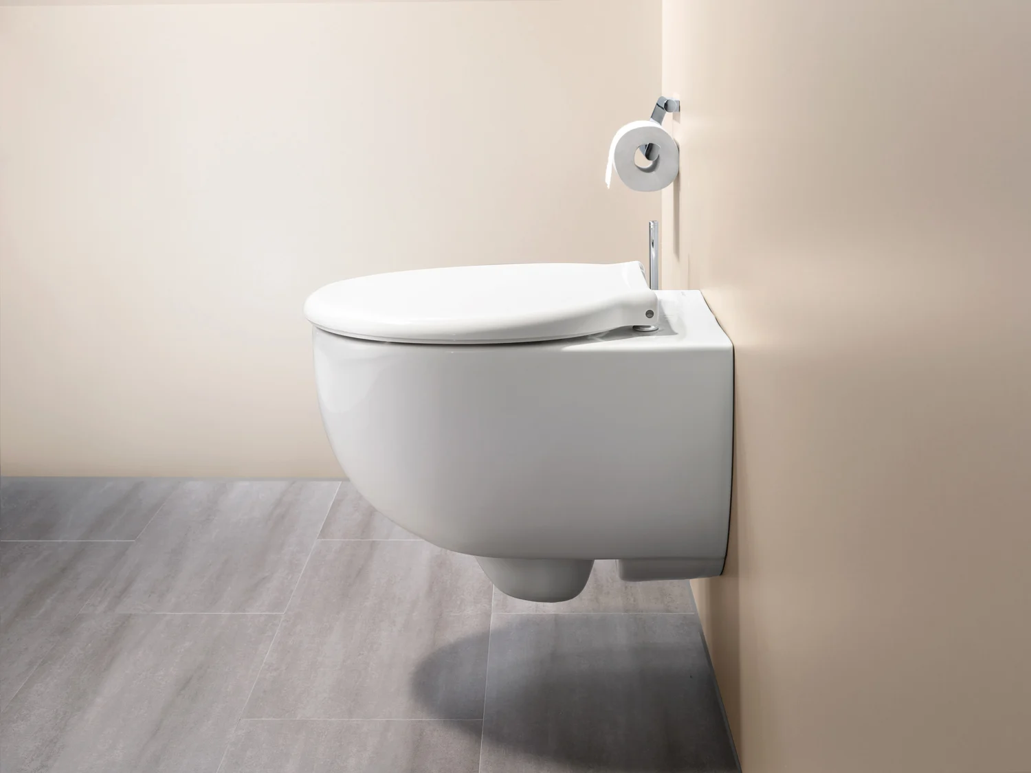 Geberit Renova Comfort Wand-WC Tiefspüler, erhöht, geschlossene Form, Rimfree Bild 3