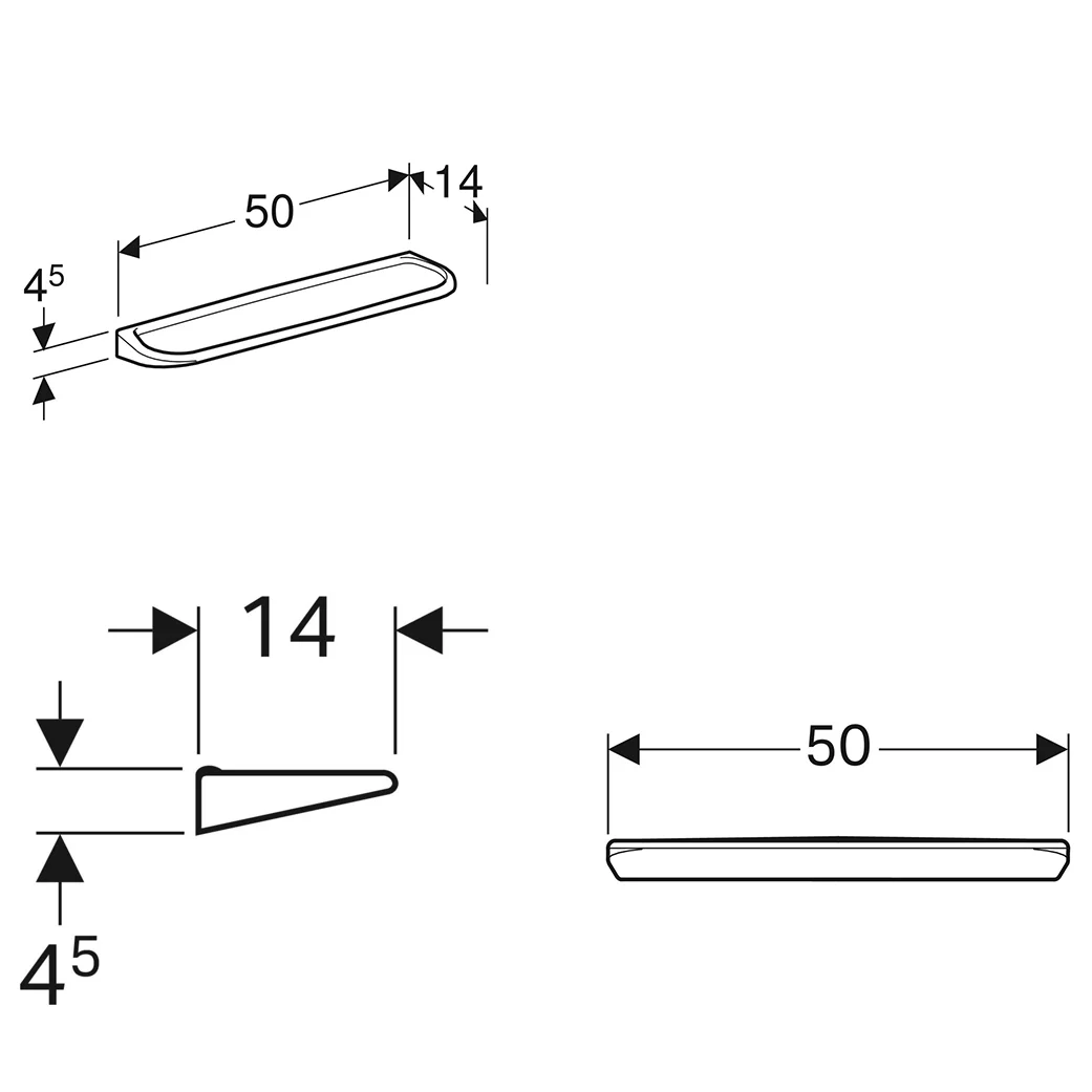 Geberit Renova Wandablage 50 cm Bild 2