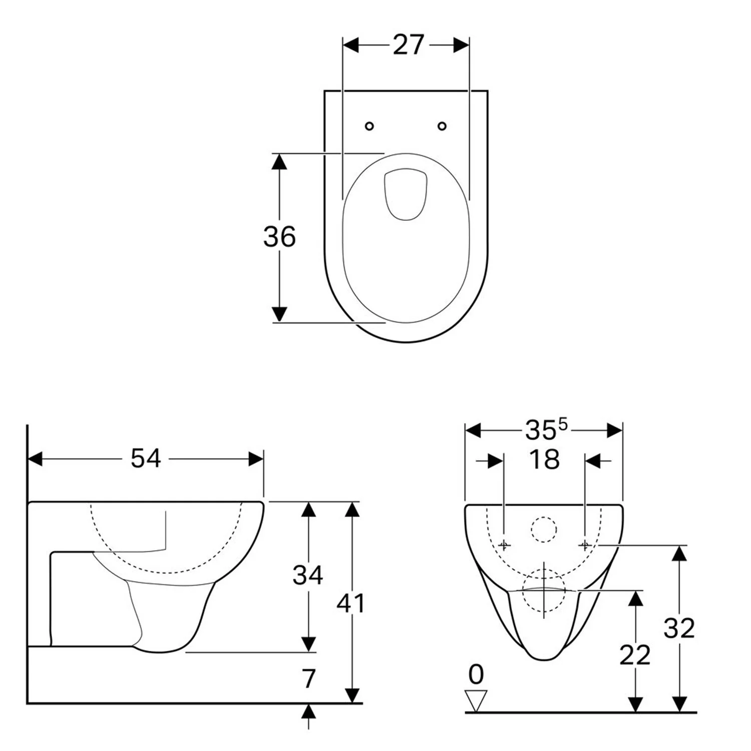 Geberit Renova Wand-WC-Tiefspüler Bild 2