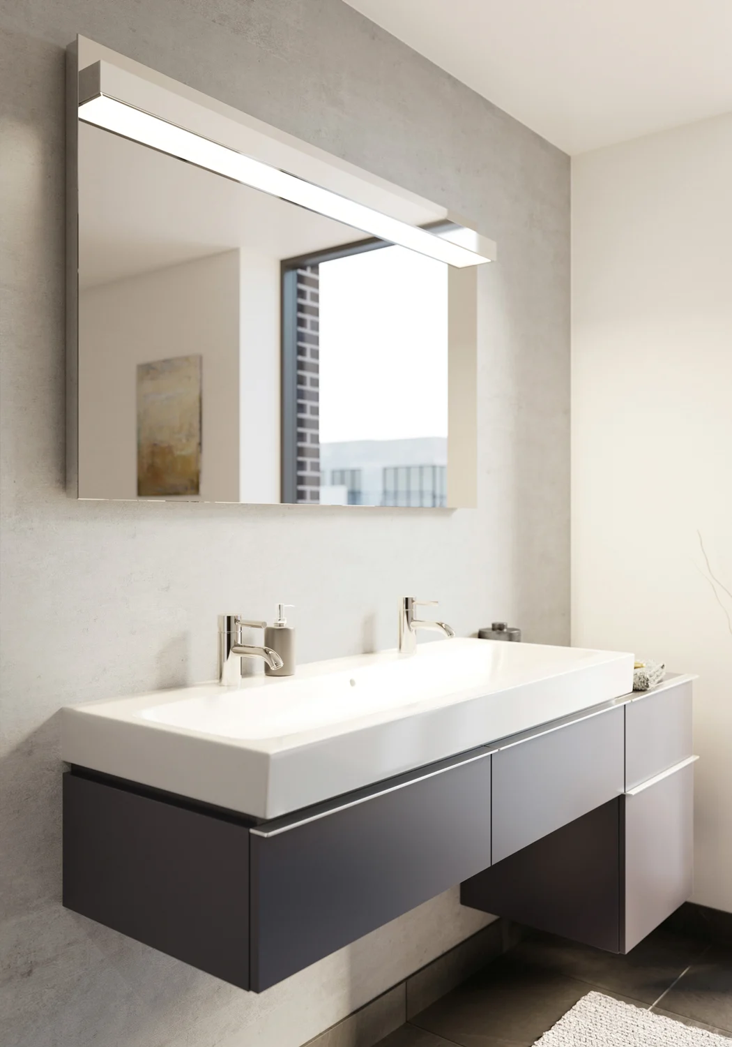 Geberit iCon Waschtisch 120 cm mit 2 Hahnlöchern Bild 4