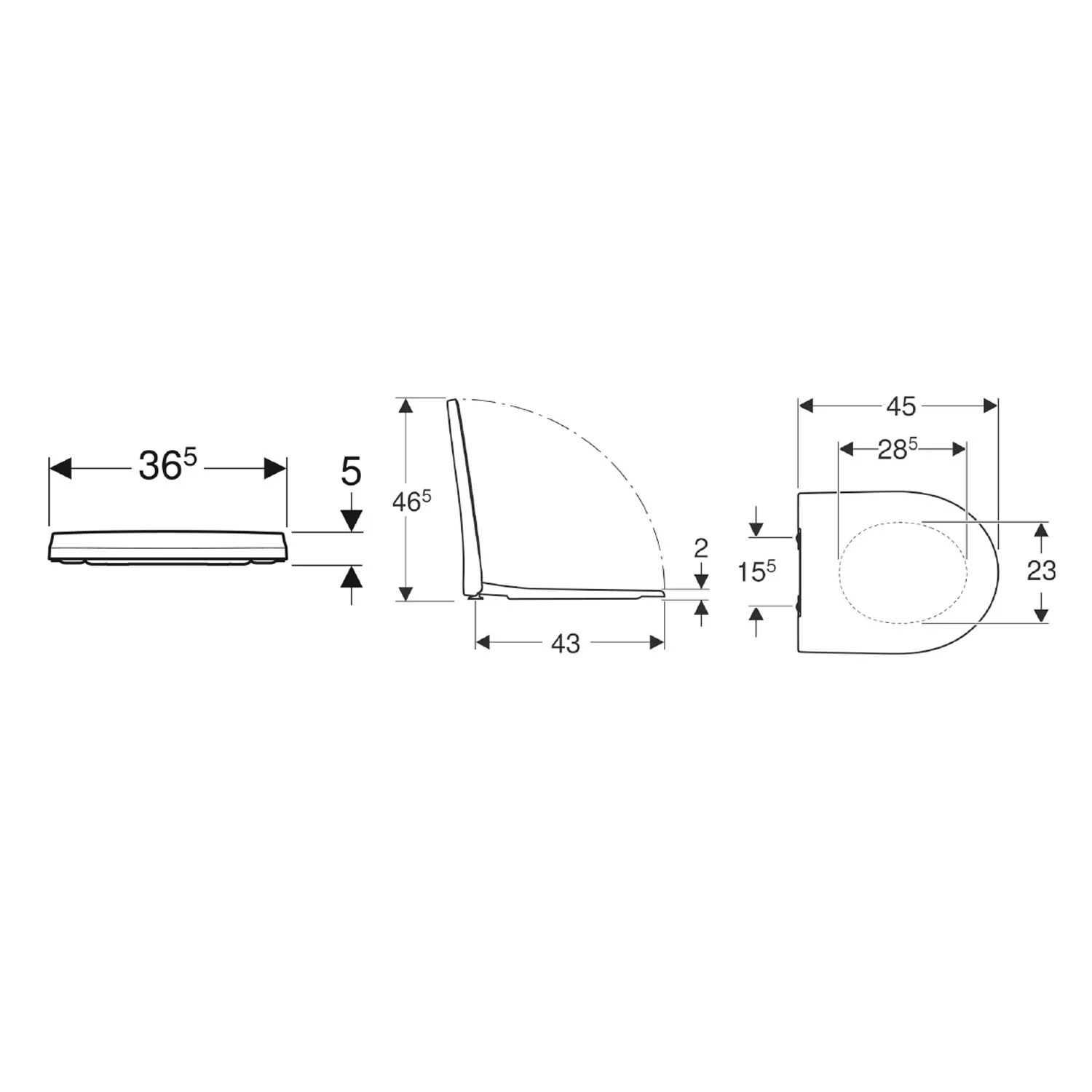 Geberit iCon WC-Sitz, antibakteriell mit Absenkautomatik Bild 4