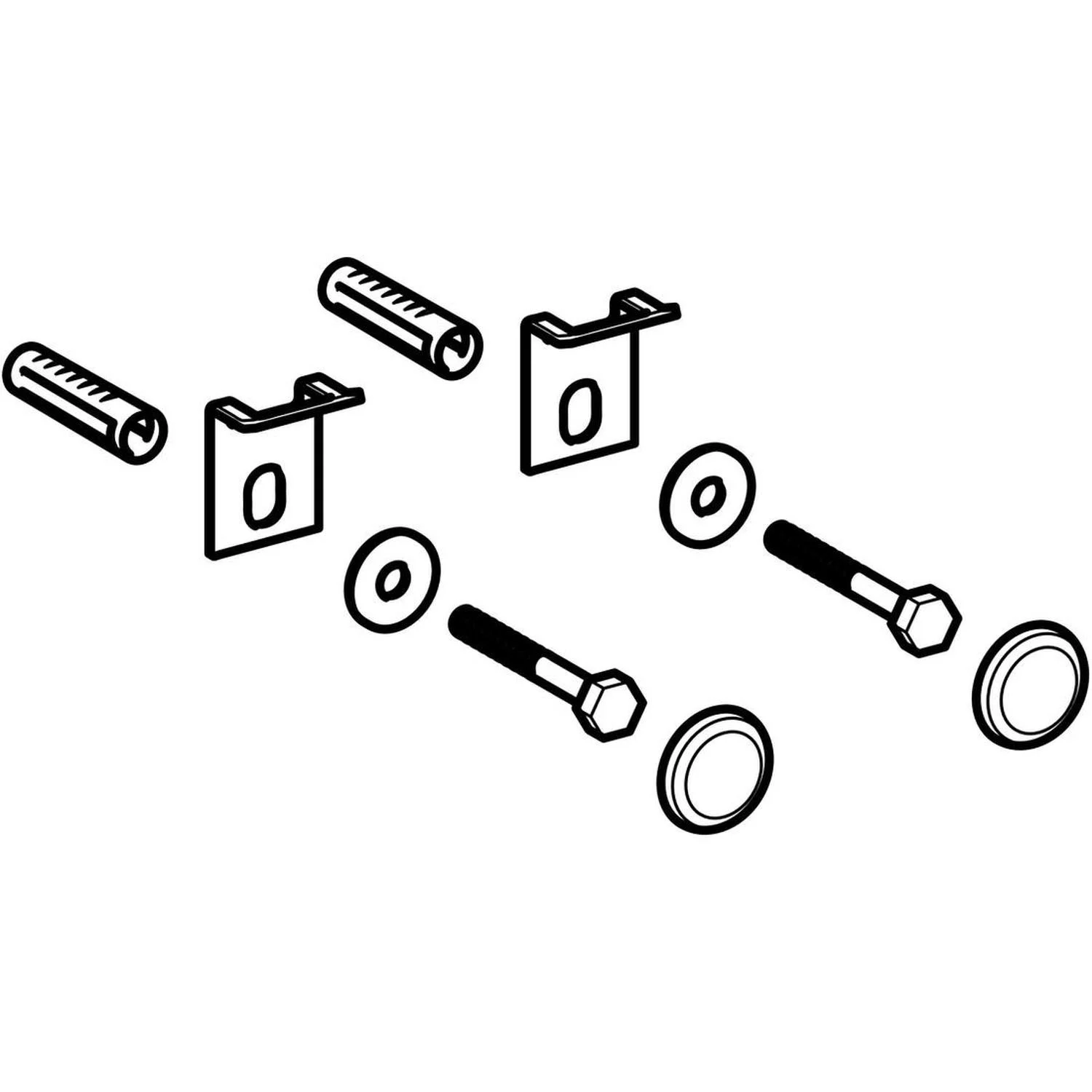 Geberit Befestigungsset für Urinal, Kerafix Bild 2