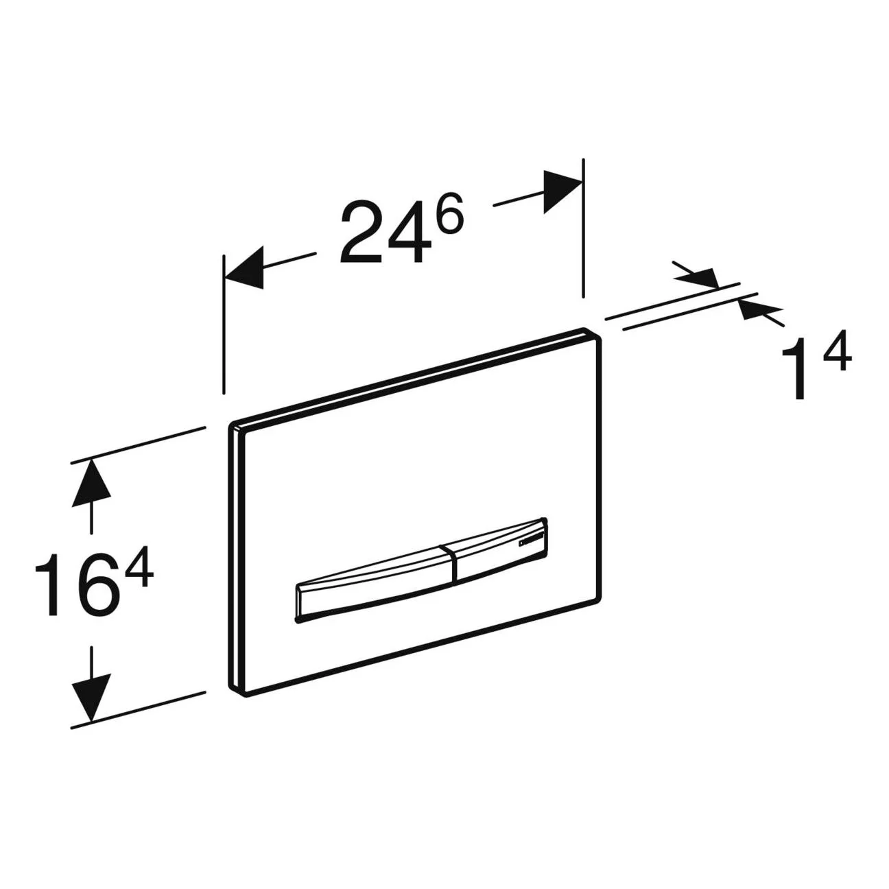 Geberit Sigma 50 Betätigungsplatte für 2-Mengen-Spülung Bild 3