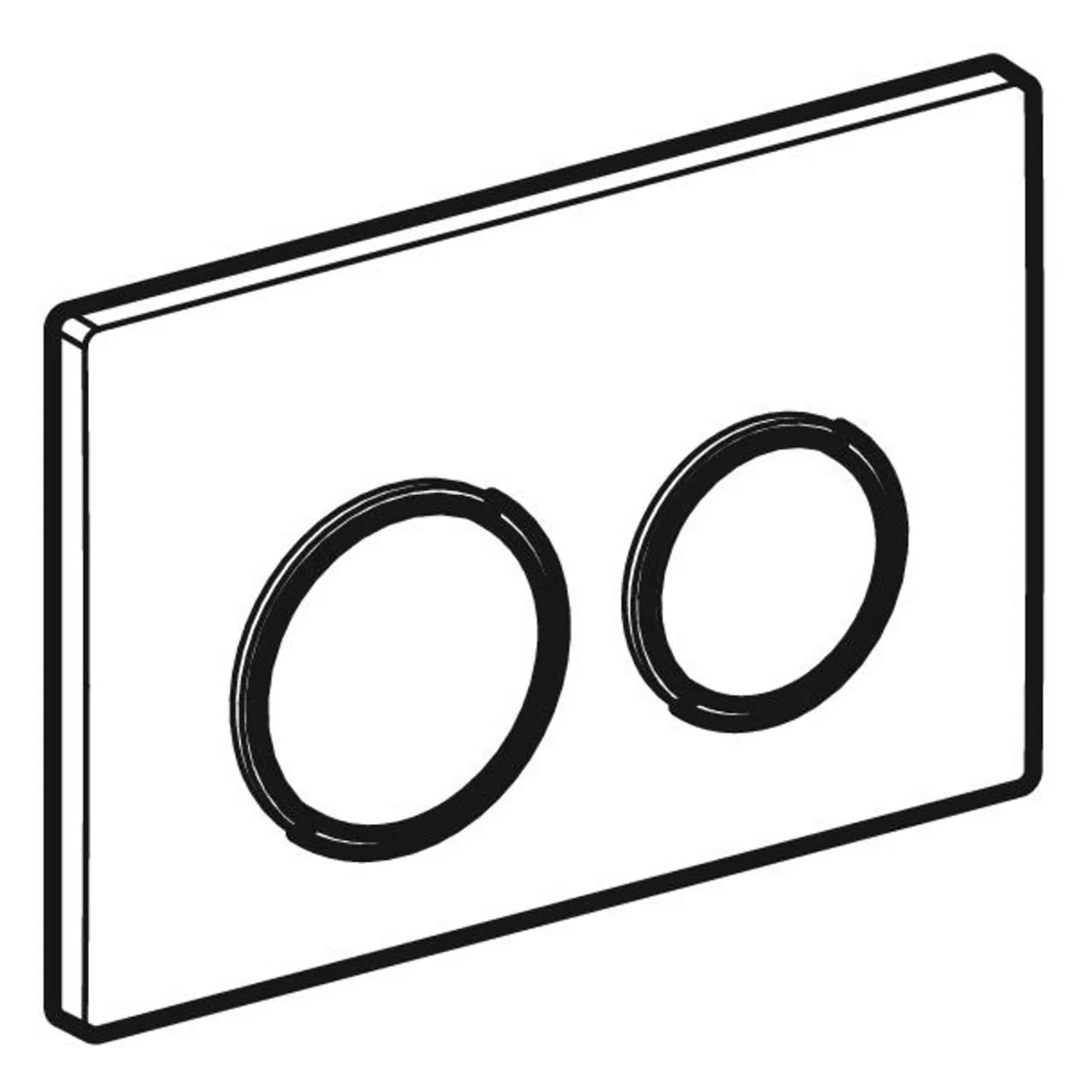 Geberit Betätigungsplatte Omega 20 für 2-Mengen-Spülung Bild 2