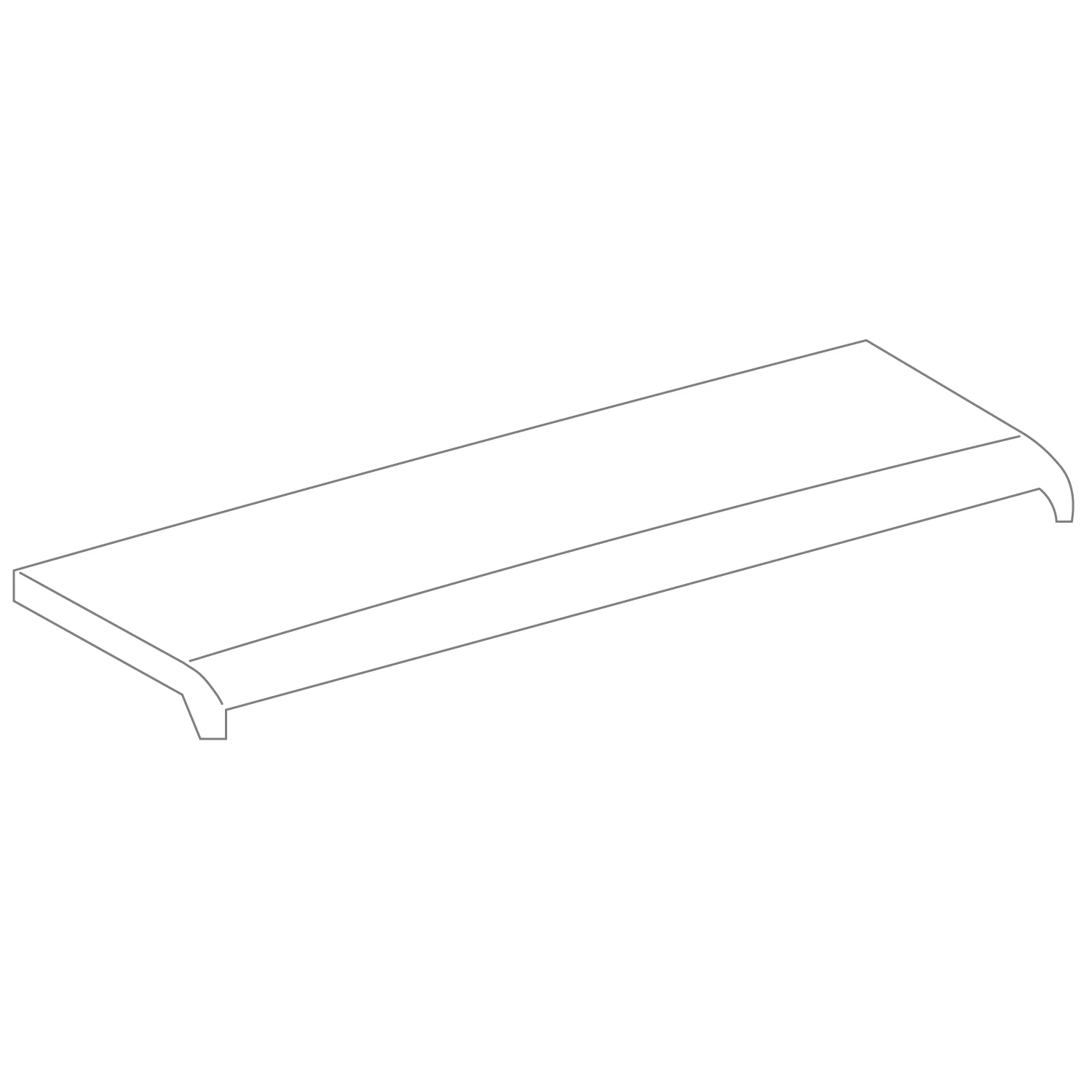 Rysunek techniczny pokrywy designerskiej, Geberit
