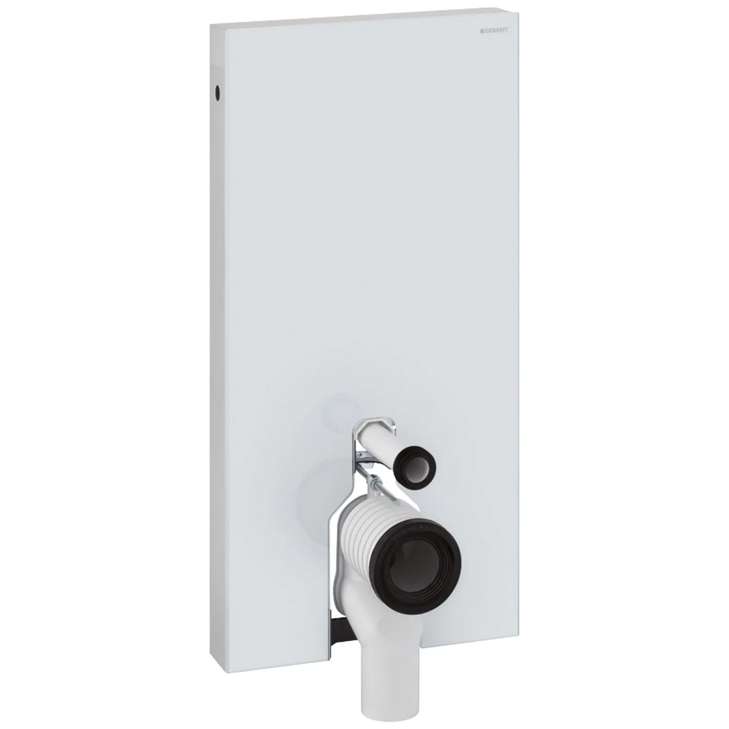 Geberit Monolith Sanitärmodul für Stand-WC, 101 cm, mit P-Anschlussbogen, Wasseranschluss seitlich