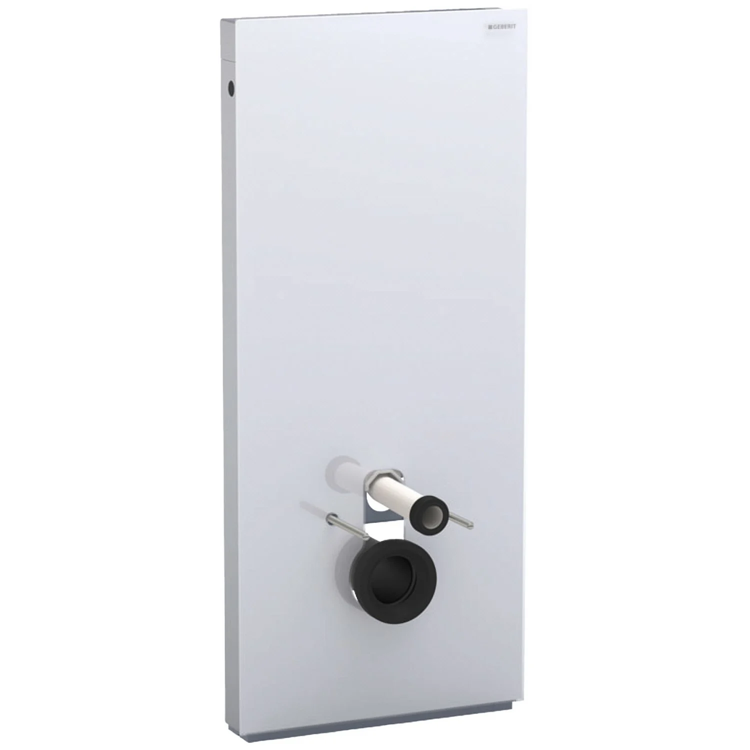 Geberit Monolith Sanitärmodul für Wand-WC 114 cm mit Anschlussstutzen, Wasseranschluss hinten mittig