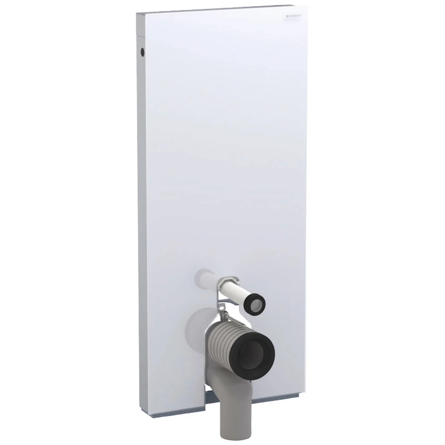 Geberit Monolith Sanitärmodul für Stand-WC, 114 cm, mit P-Anschlussbogen, Wasseranschluss hinten mittig