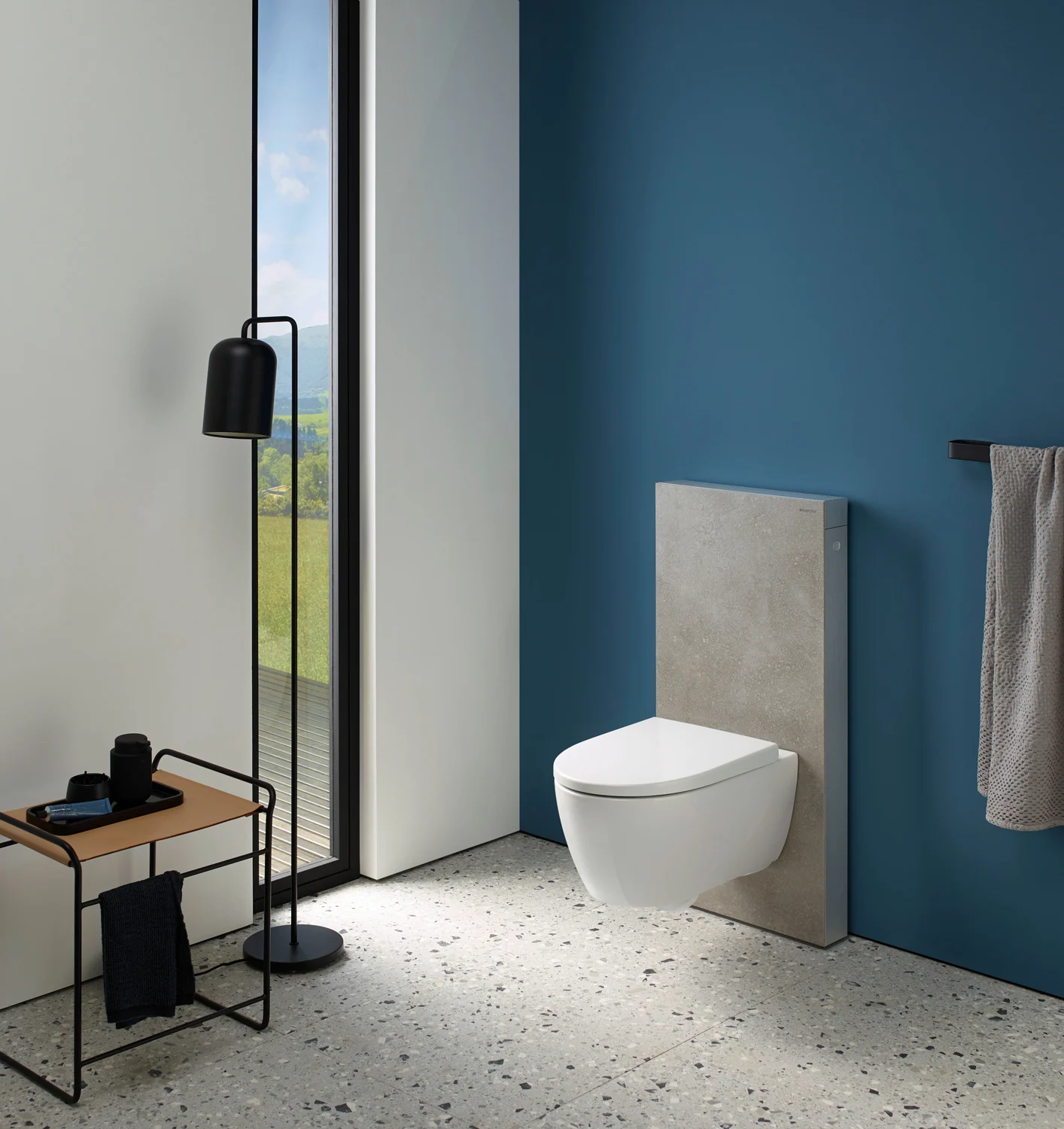 Geberit Monolith Sanitärmodul für Wand-WC 114 cm mit Anschlussstutzen, Wasseranschluss hinten mittig Bild 4