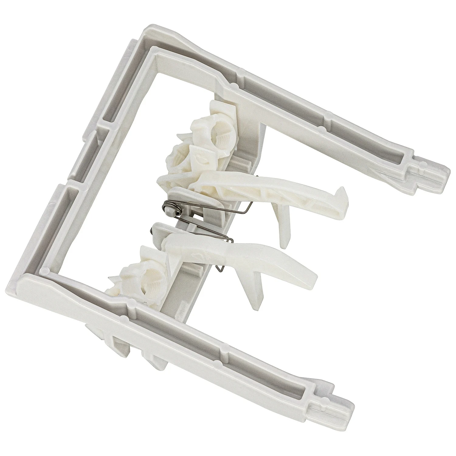 Biały wspornik łożyska w widoku z przodu, Geberit