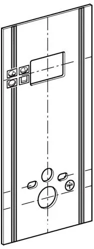 Geberit GIS WC-Paneel für Wand-WC, für Sigma UP-Spülkästen 12 cm Bild 2