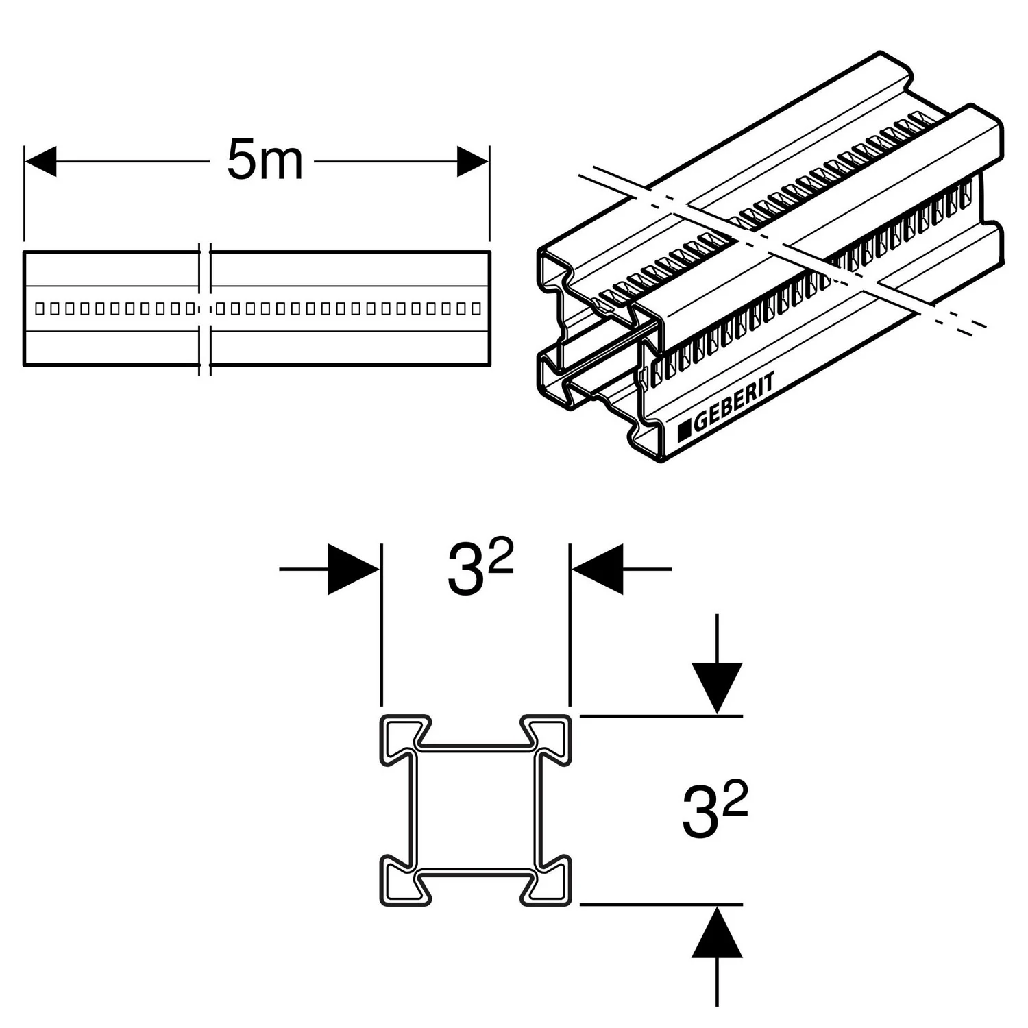 Geberit GIS Profil verzinkt Bild 3