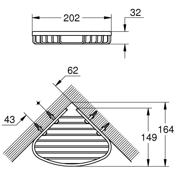 GROHE BauCosmopolitan Ablagekorb 20 cm Bild 2