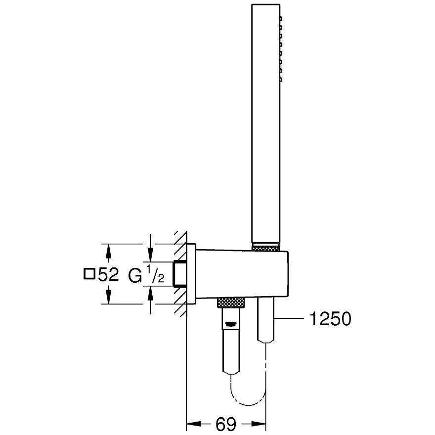 GROHE Euphoria Cube Stick Wandhalterset Bild 2