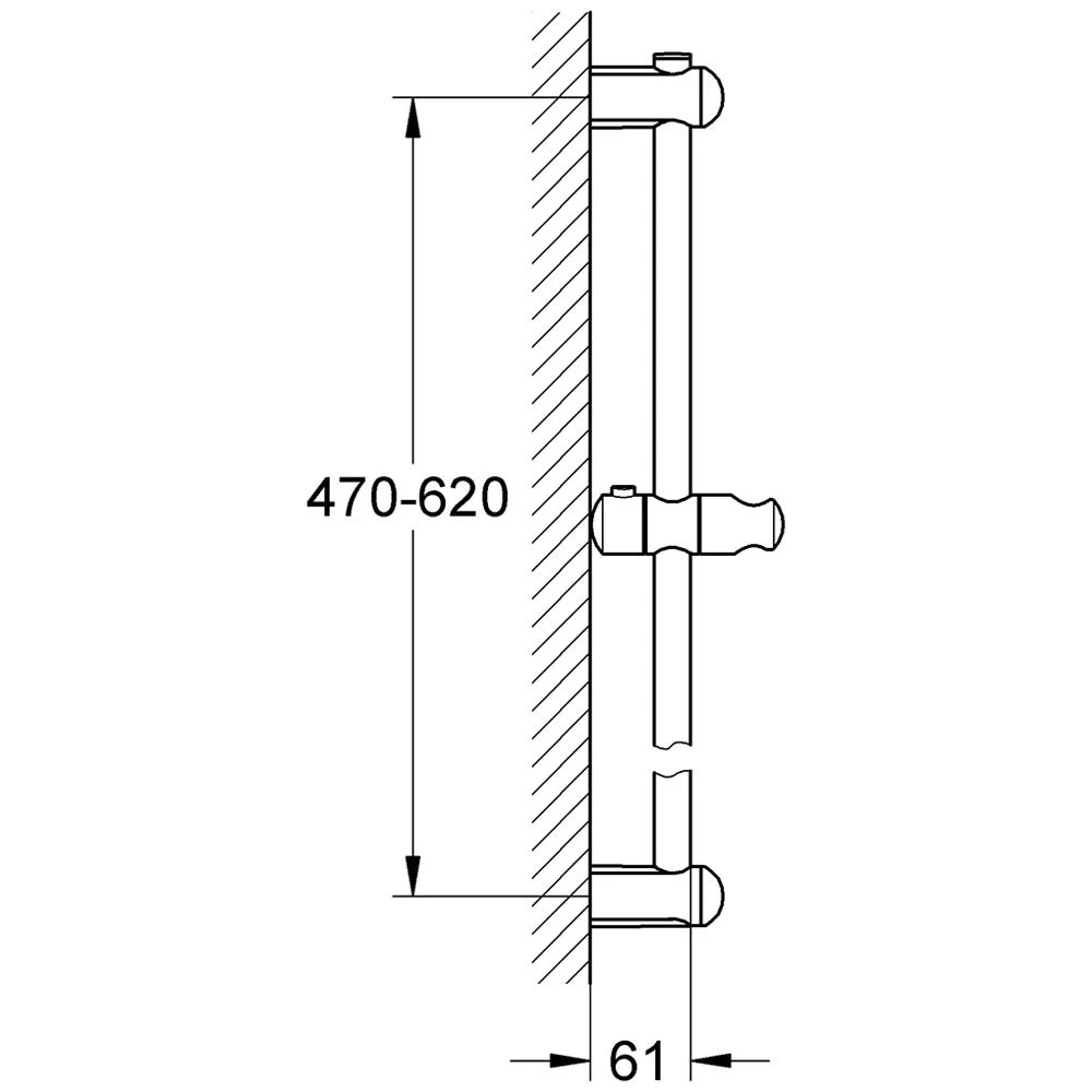 GROHE Euphoria Brausestange 60 cm Bild 2