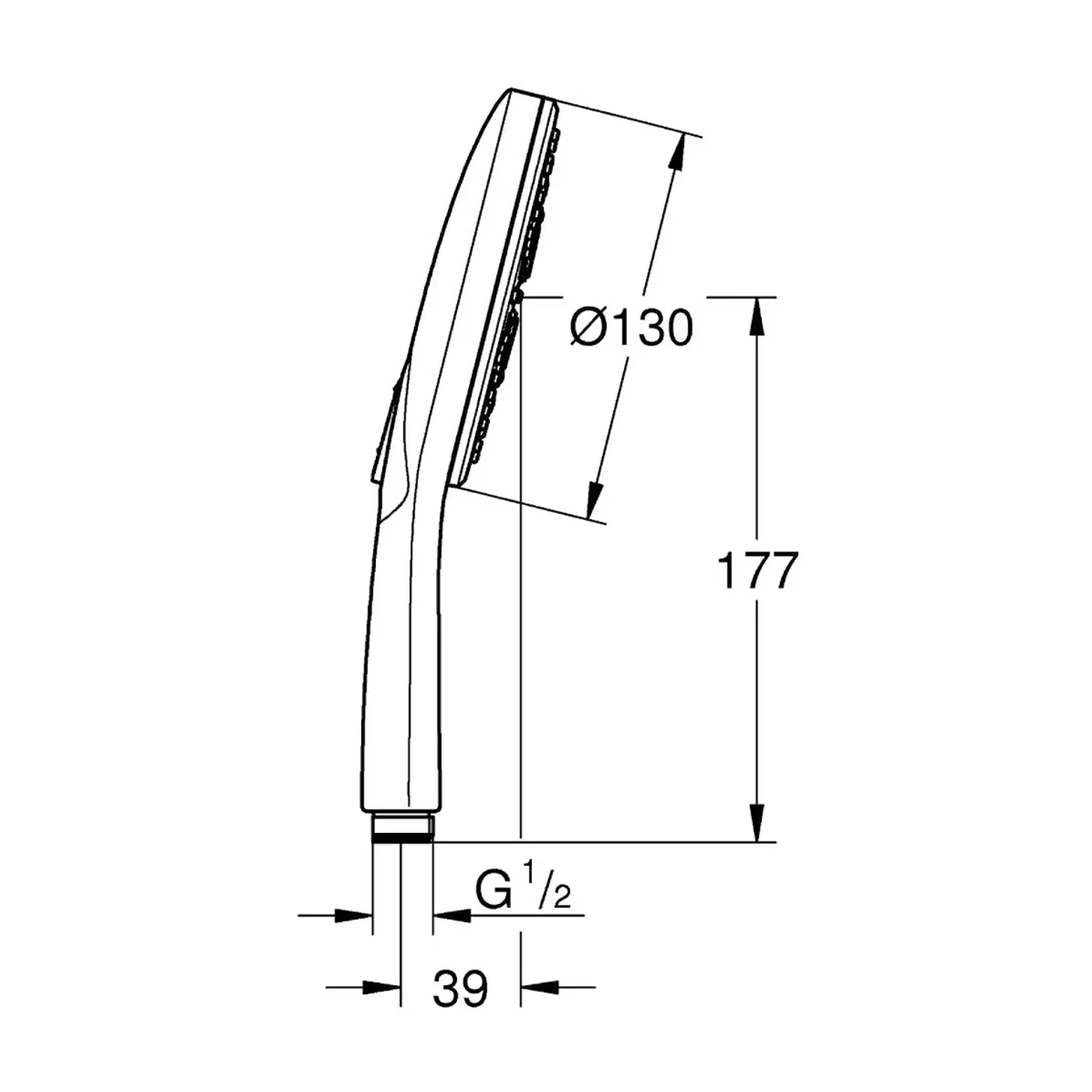 GROHE SmartActive Handbrause, 3 Strahlarten Bild 3
