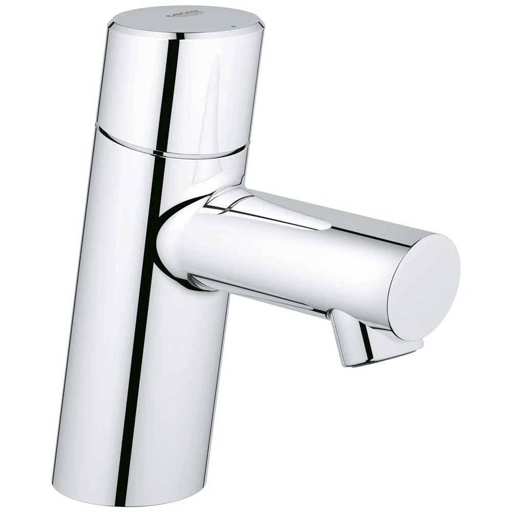 Chromowany zawór stojący w widoku bocznym, Grohe