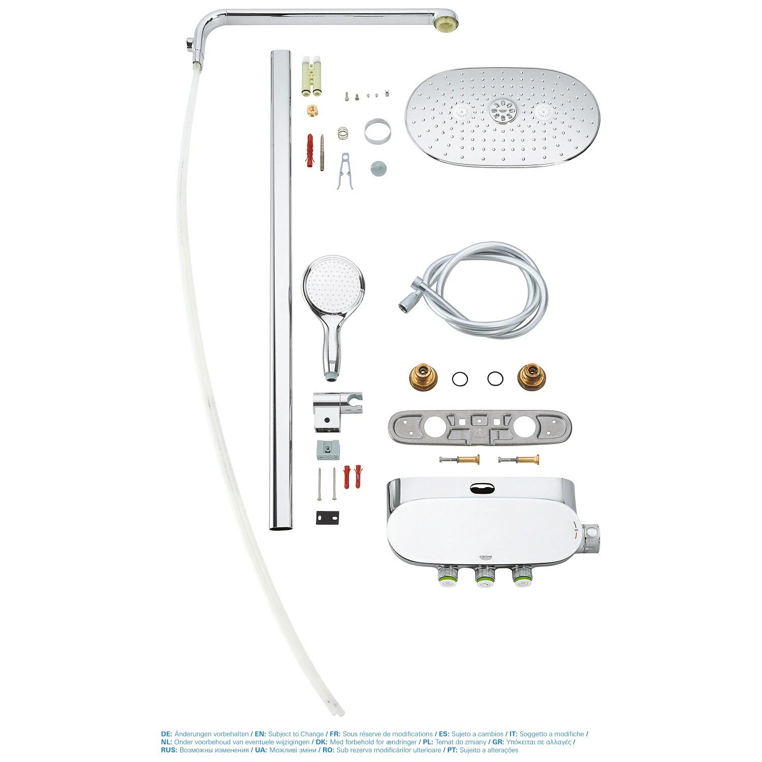 GROHE Rainshower Duschsystem SmartControl 360 Duo mit Thermostatbatterie Bild 7