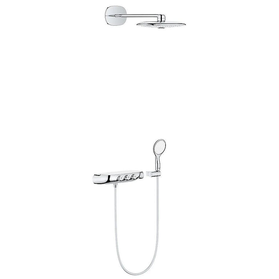 System prysznicowy z głowicą i rączką, kolor chrom, Grohe