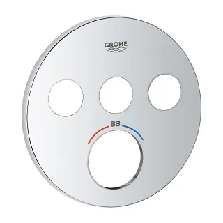Okrągła rozeta Grohe z trzema otworami, Grohe