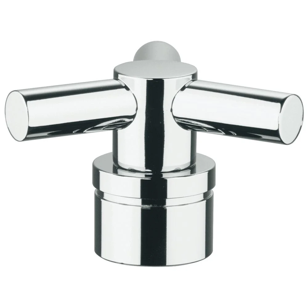 Chromowany uchwyt w widoku z przodu, Grohe