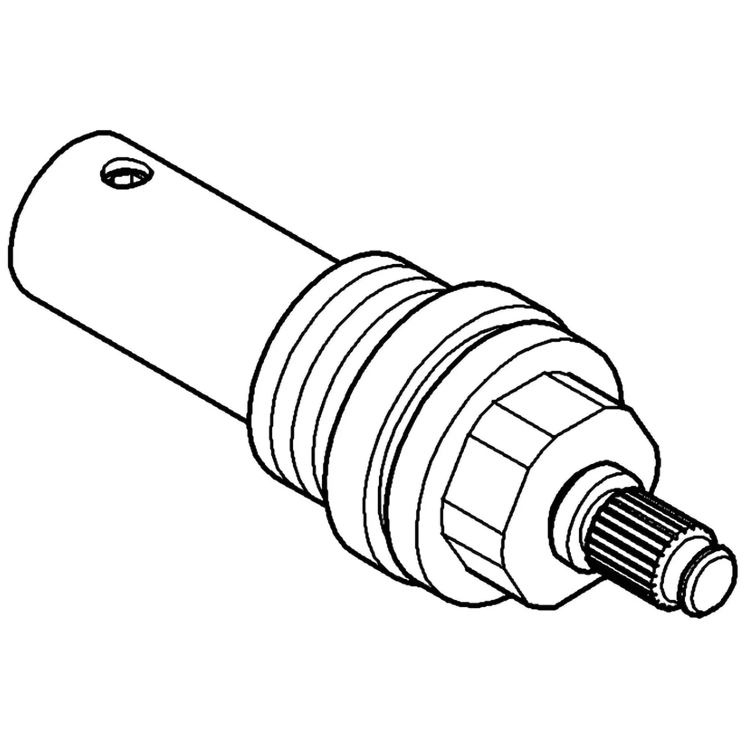 Rysunek techniczny wkładu do termostatu, Grohe