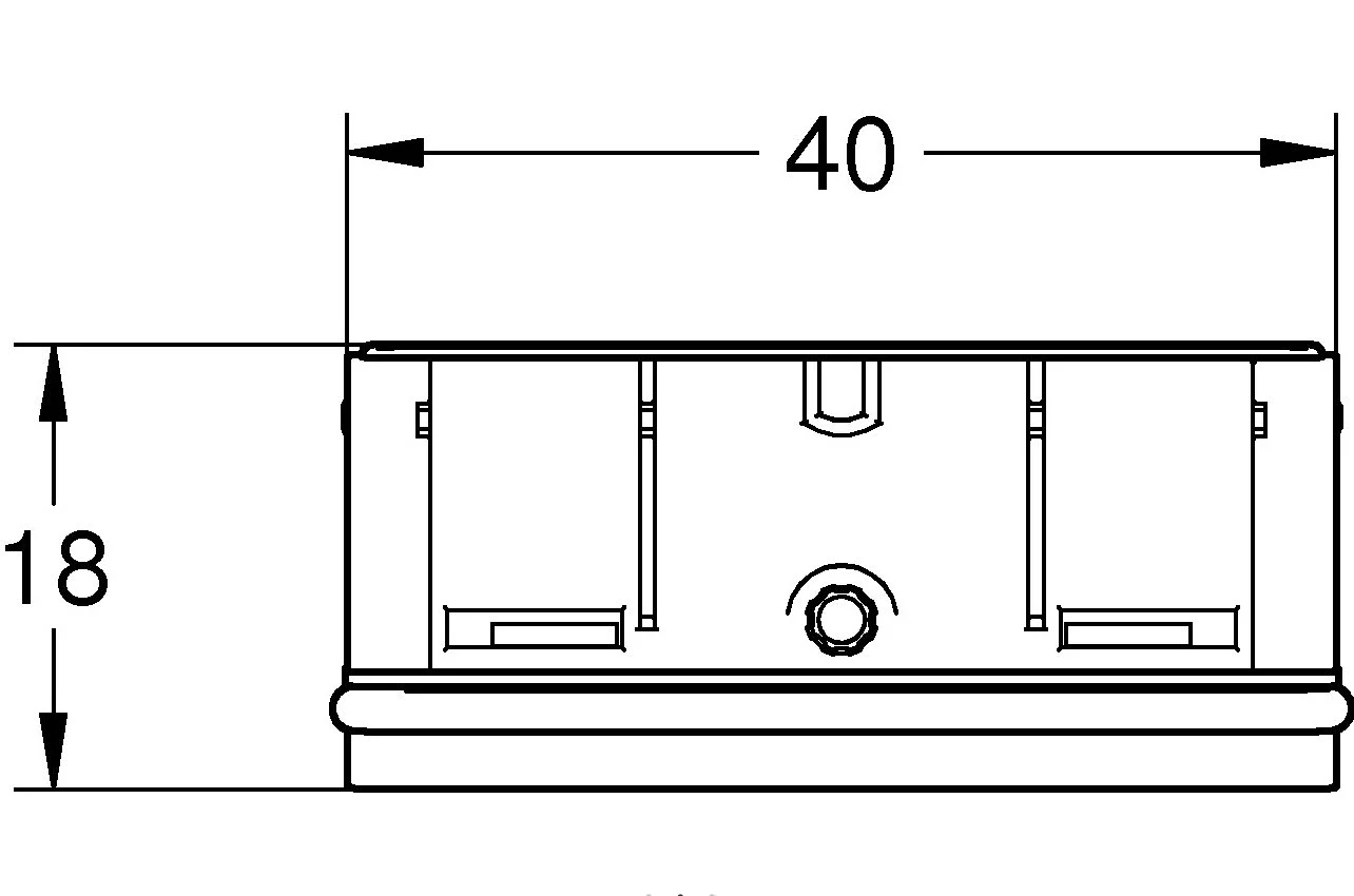 Rysunek techniczny napowietrzacza z wymiarami, Grohe