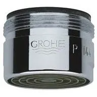 Chromowany aerator w widoku z przodu, Grohe