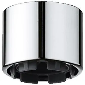 Chromowany perlator w widoku z przodu, Grohe