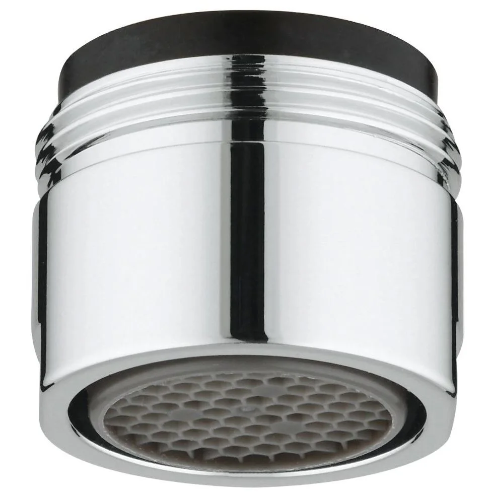 Chromowany aerator w widoku z przodu, Grohe