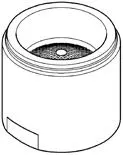 Rysunek techniczny napowietrzacza, Grohe