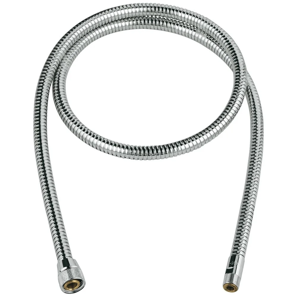 Elastyczny metalowy wąż w kolorze srebrnym, Grohe