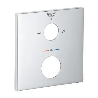 Kwadratowa rozeta Grohe z symbolami i otworami, Grohe