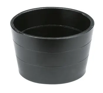 Czarny plastikowy element widok z przodu, Grohe