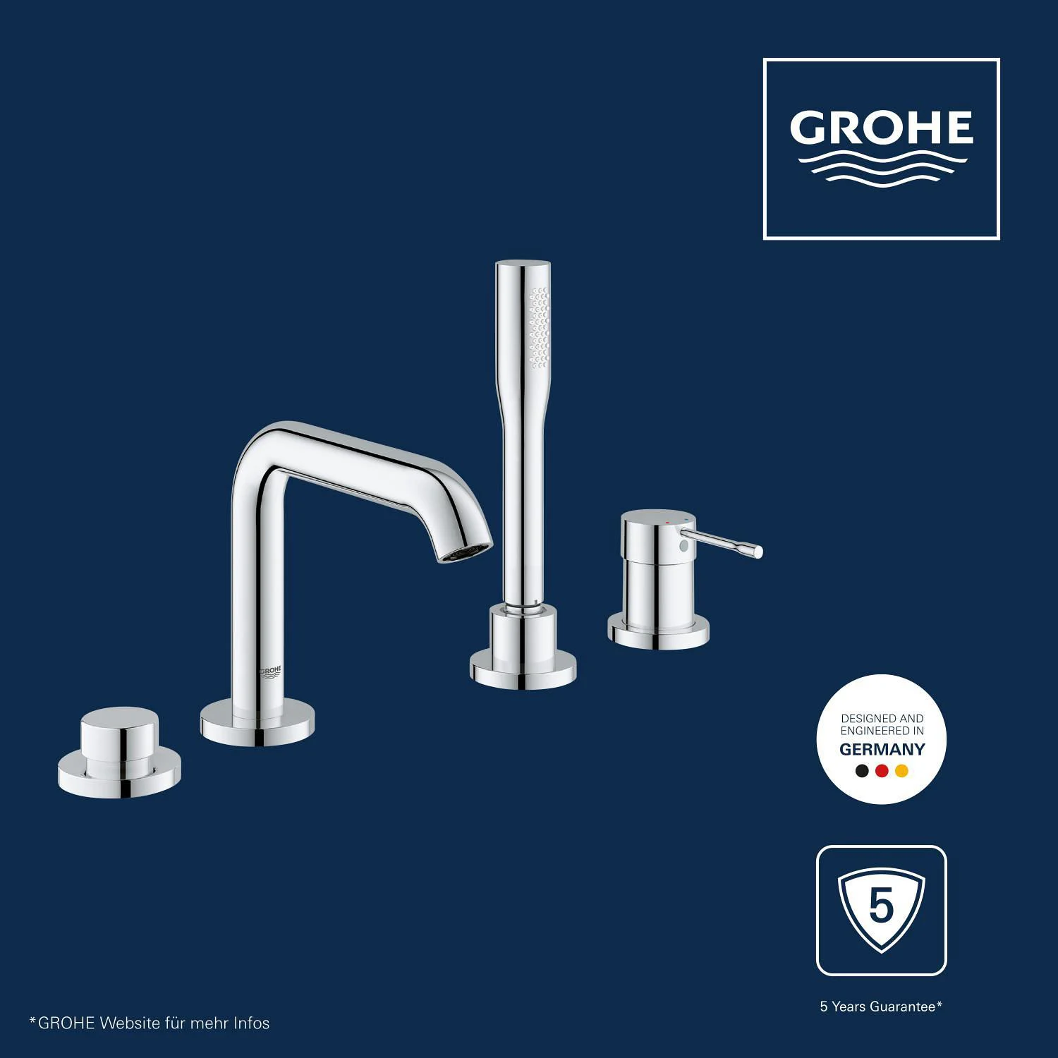 GROHE Essence Neu 4-Loch Einhand Wannenkombination Bild 7