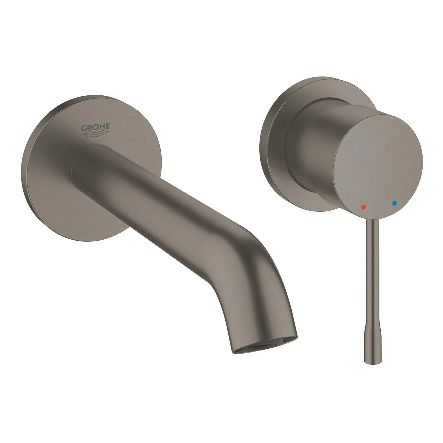 Bateria Grohe widok z boku, nikiel szczotkowany, GROHE