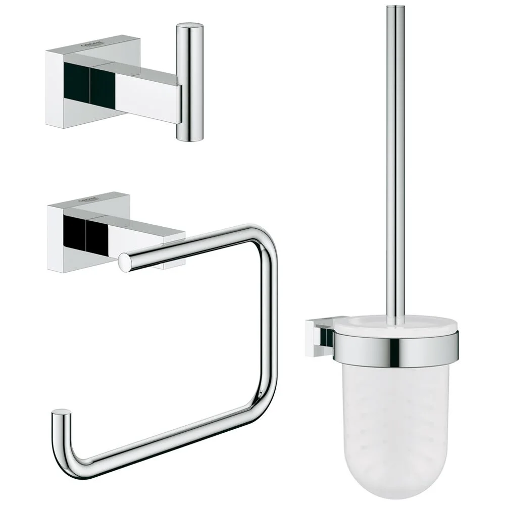 GROHE Essentials Cube WC-Set 3 in 1