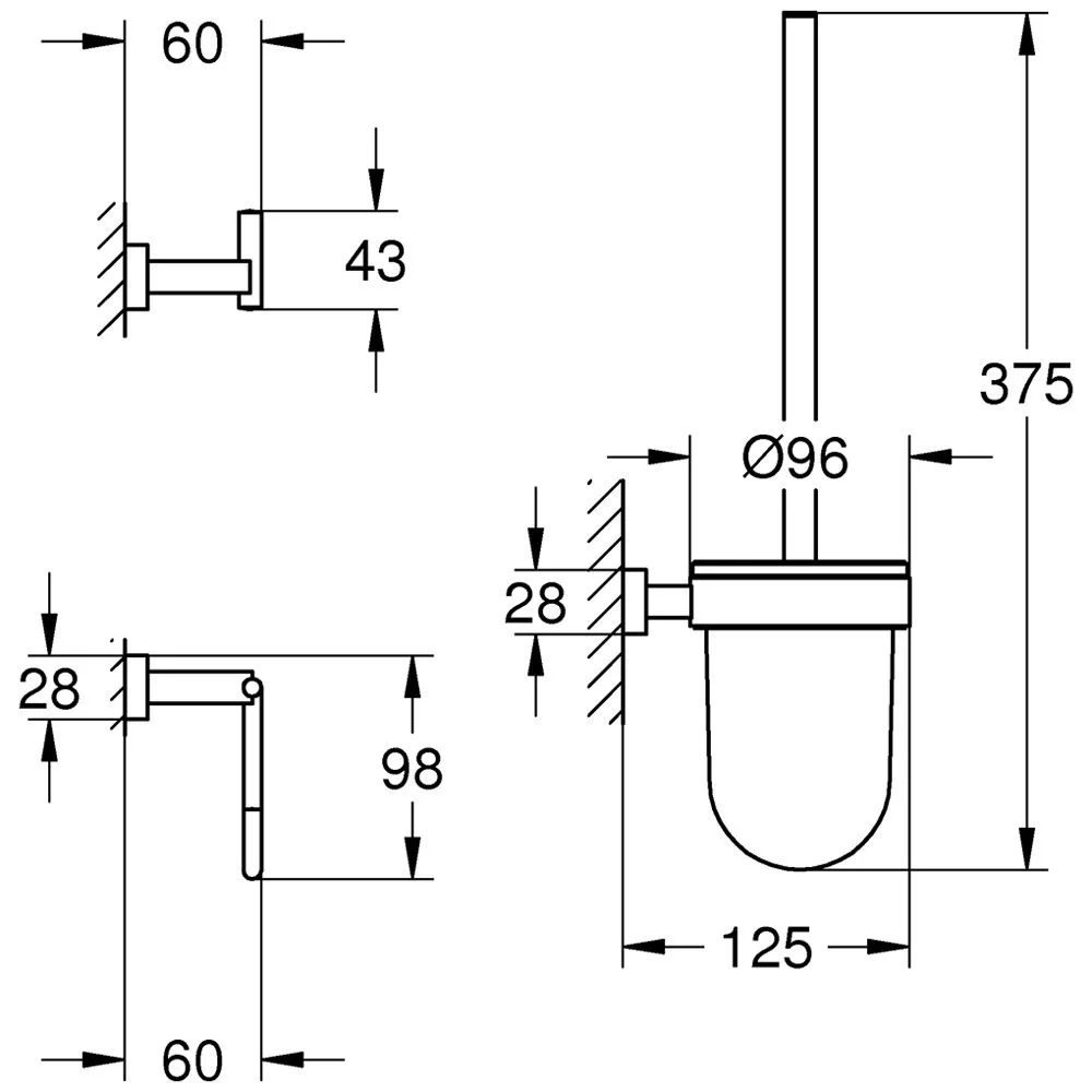 GROHE Essentials Cube WC-Set 3 in 1 Bild 2