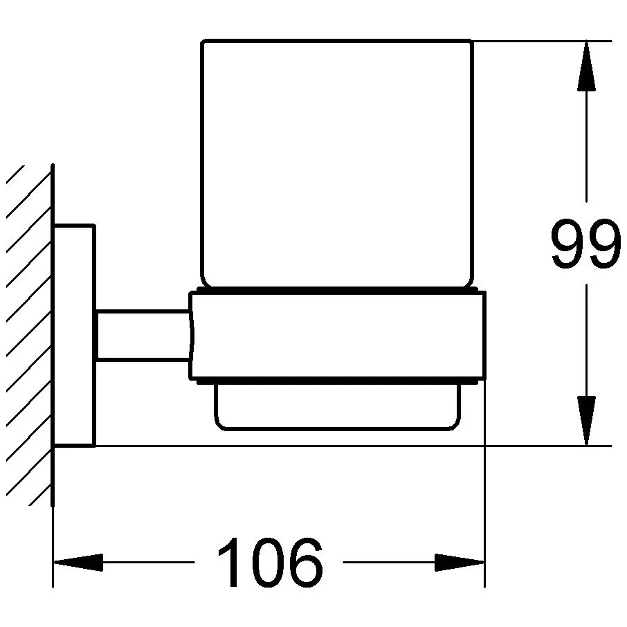 GROHE Essentials Glas mit Halter Bild 3