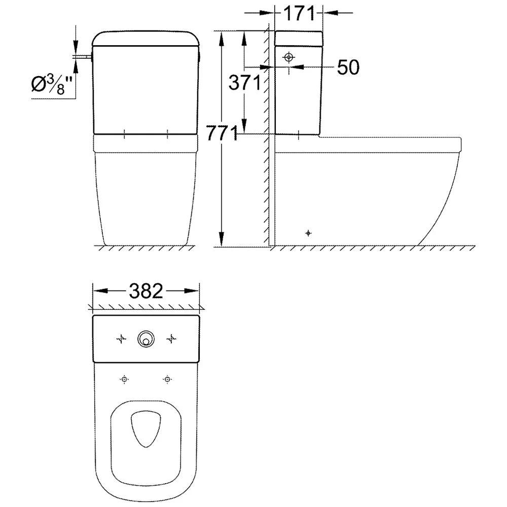 GROHE Euro Keramik Aufsatz-Spülkasten Bild 2