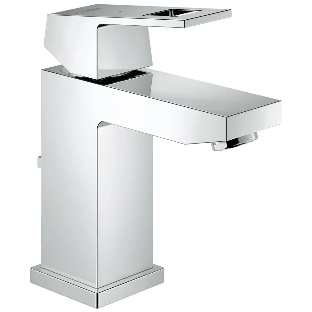 Chromowana bateria umywalkowa widok z boku, Grohe