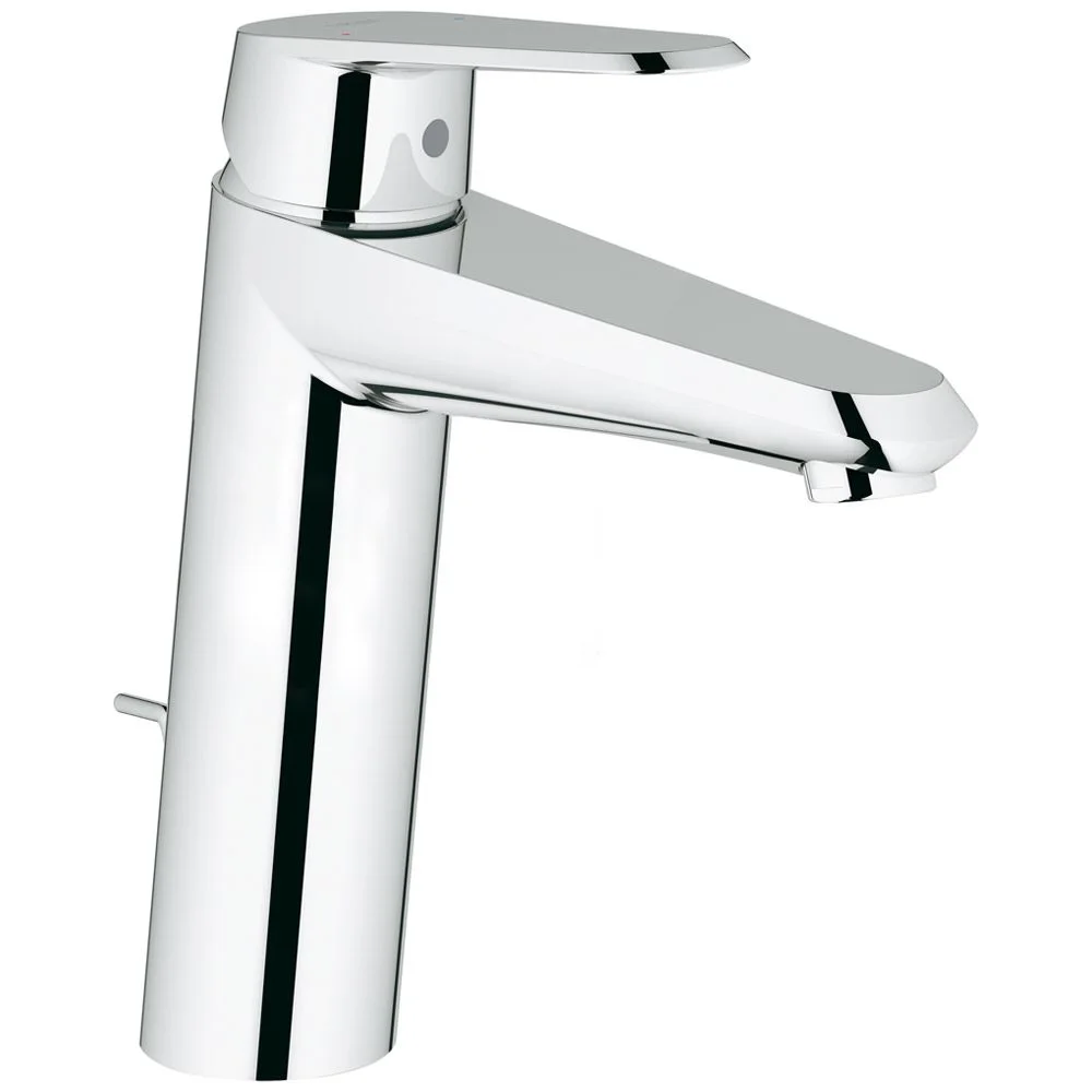 Jednouchwytowa bateria umywalkowa w chromie, widok z boku, Grohe