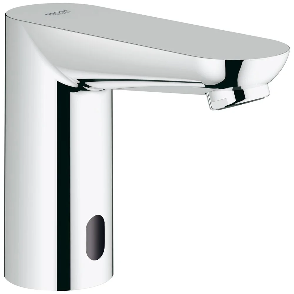 Chromowana bateria umywalkowa widok z boku, Grohe