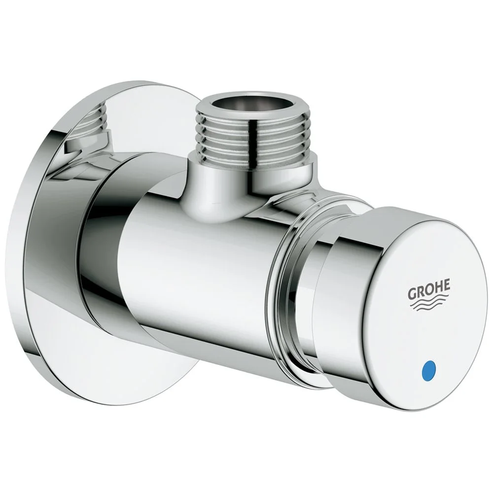Chromowana bateria prysznicowa widok z boku, Grohe