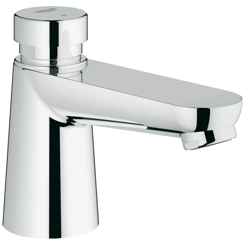 Chromowana bateria umywalkowa widok z boku, Grohe