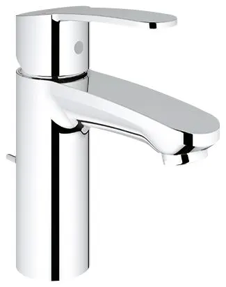 Chromowana bateria umywalkowa widok z boku, Grohe