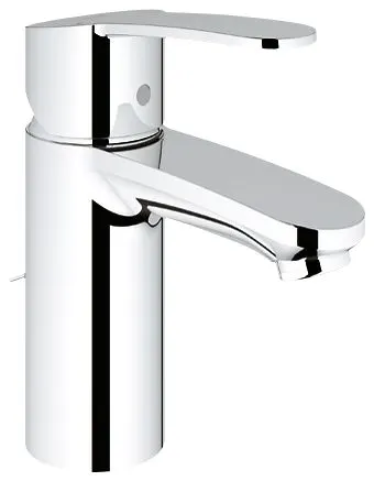 Chromowana bateria umywalkowa widok z boku, Grohe