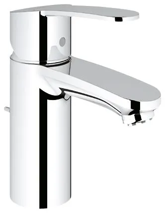 Chromowana bateria umywalkowa widok z boku, Grohe