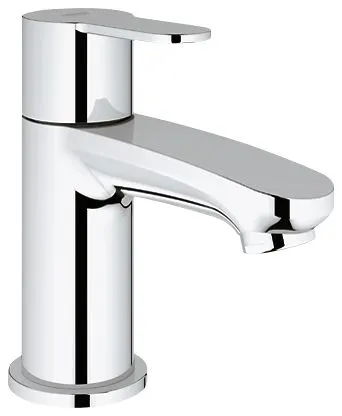 Chromowany zawór stojący widok z boku, Grohe