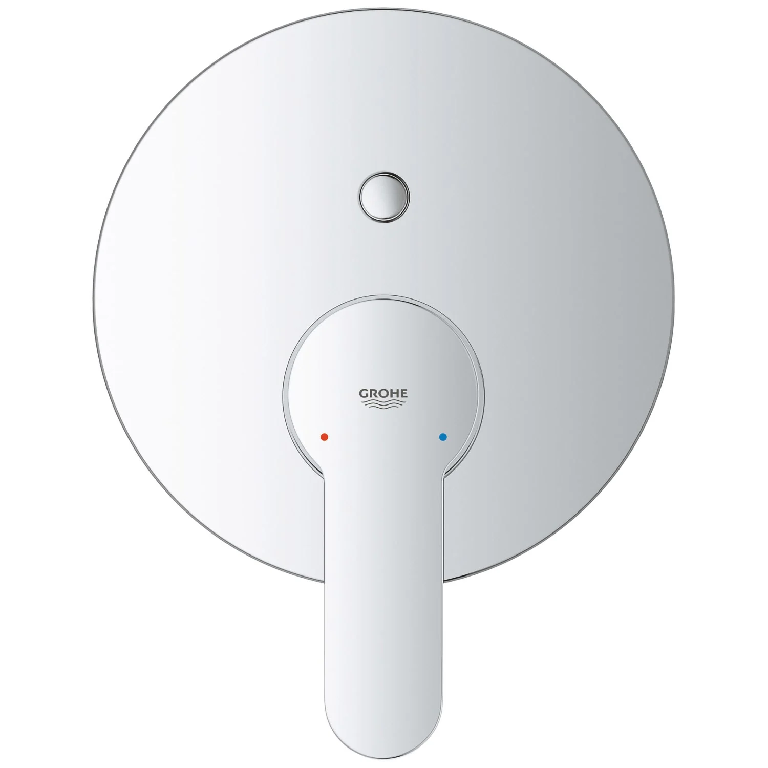 Chromowana bateria wannowa z widokiem z przodu, Grohe